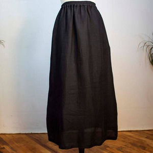 1990s Eskandar Designer Black Maxi Skirt | Waist 26 | Small | Vintage | VTG